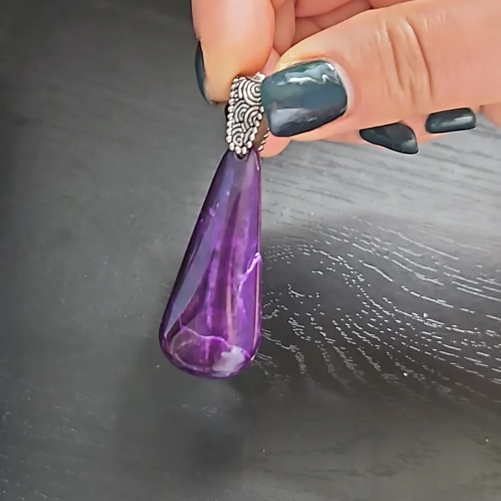 Purple necklace